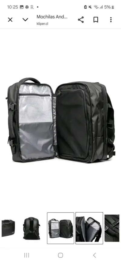 Mochila Andesgear Travel 30L Negra - miniatura 2