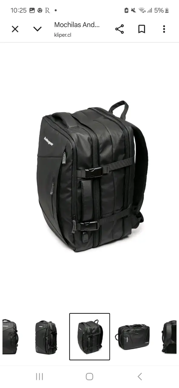 Mochila Andesgear Travel 30L Negra - 3