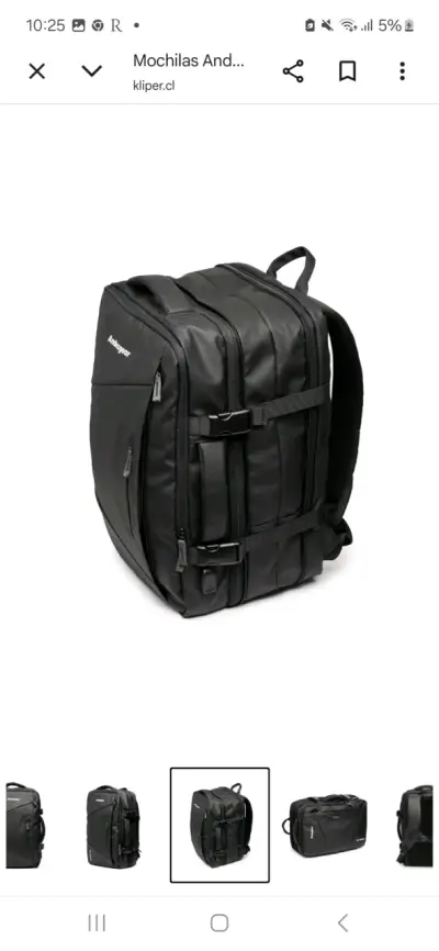 Mochila Andesgear Travel 30L Negra - miniatura 3