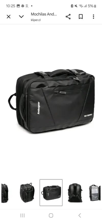 Mochila Andesgear Travel 30L Negra - miniatura 4