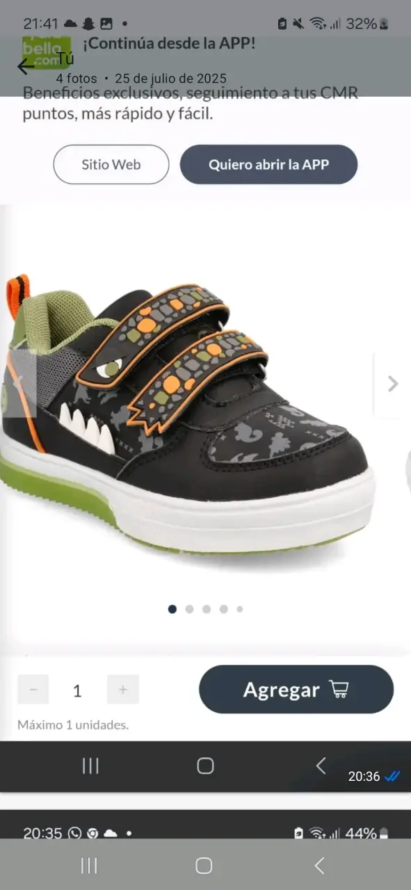 Zapatillas infantiles con diseño de dinosaurios