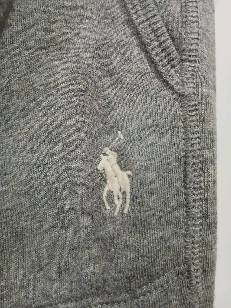 Pantalones deportivos grises con logo bordado - 2