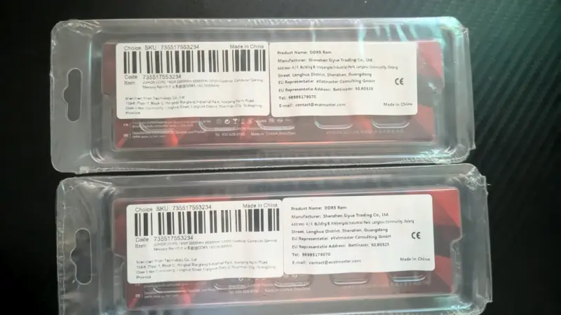 KIT Memoria RAM DDR5 2x 16 GB 6000MHz Juhor - 2