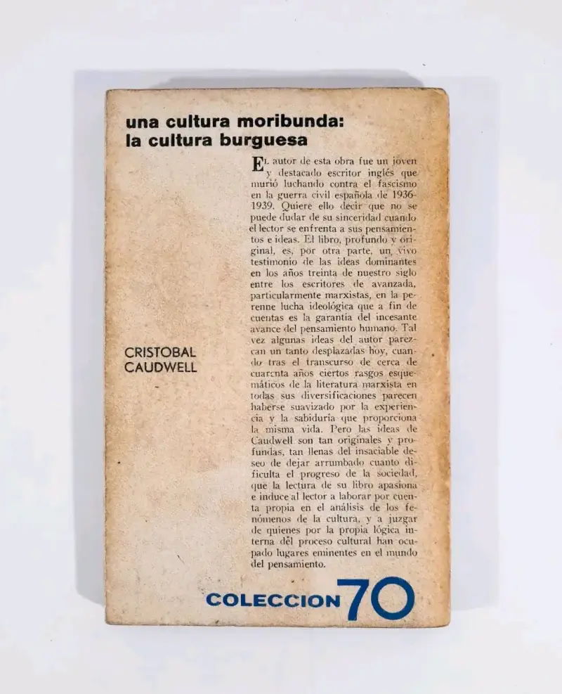 Una Cultura Moribunda... - Cristobal Caudwell. - 3