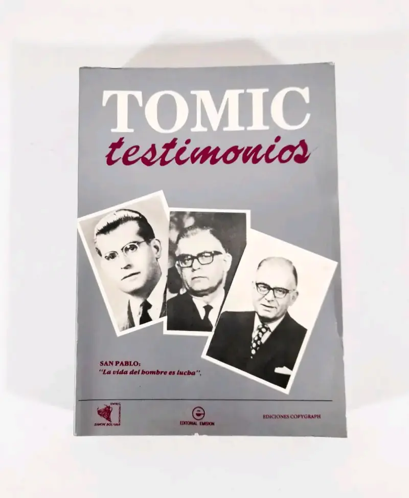 Tomic, testimonios - Jorge Donoso, compilador. - 1