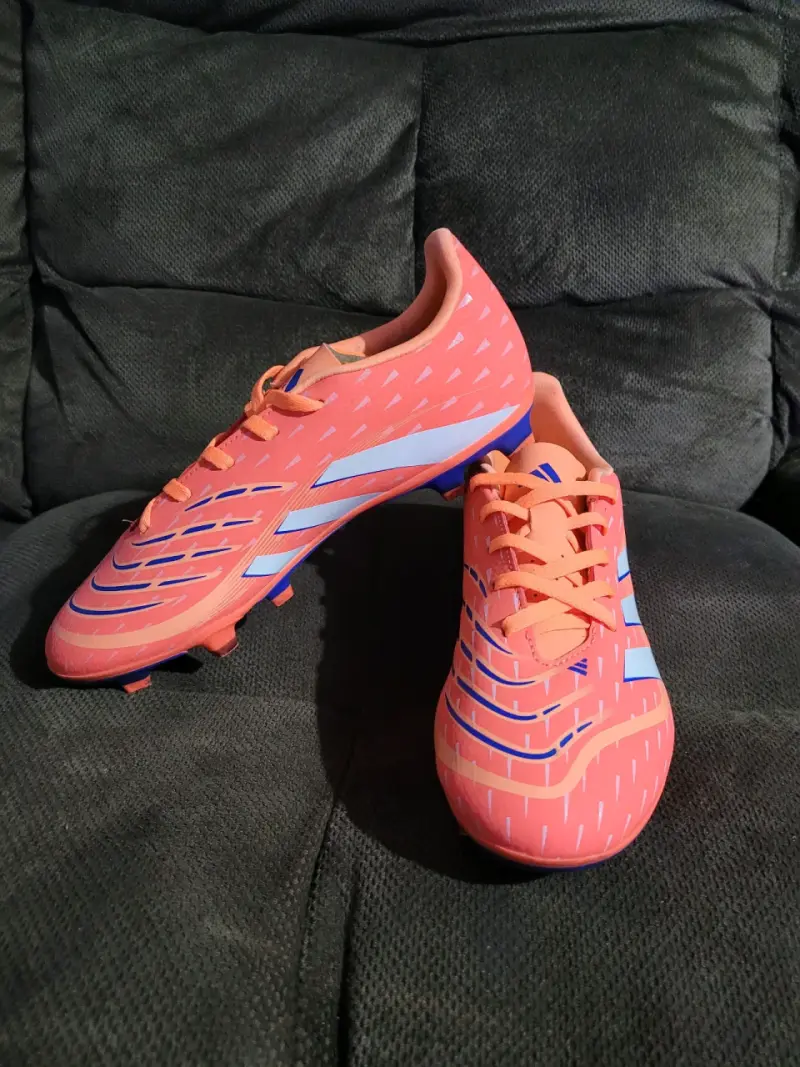 Zapatillas de fútbol Adidas naranjas para césped - 1