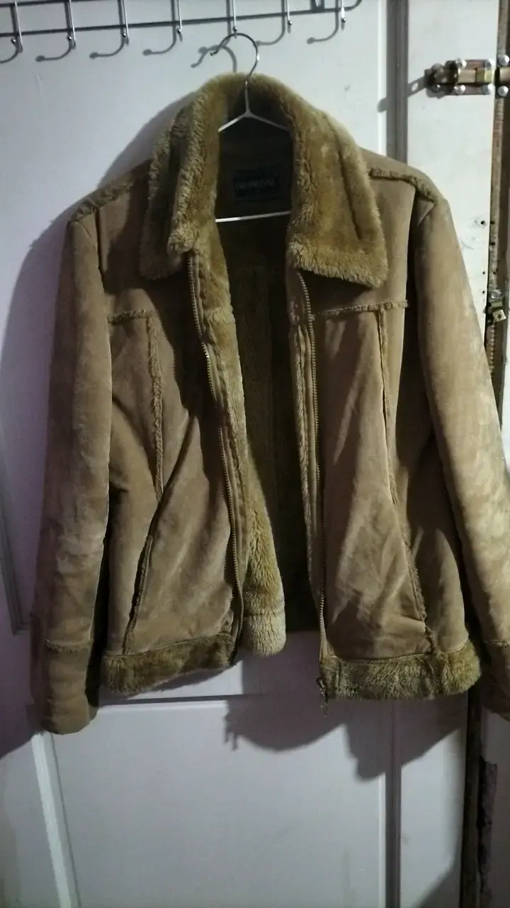 Chaqueta de gamuza con forro de piel Dromedar - 1