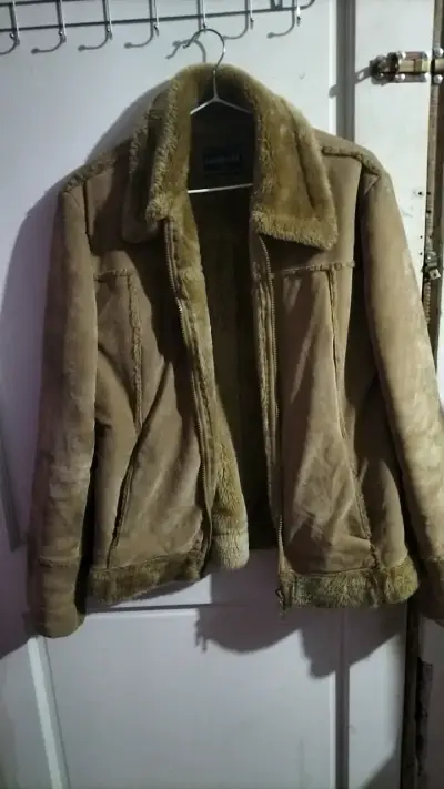 Chaqueta de gamuza con forro de piel Dromedar - miniatura 1