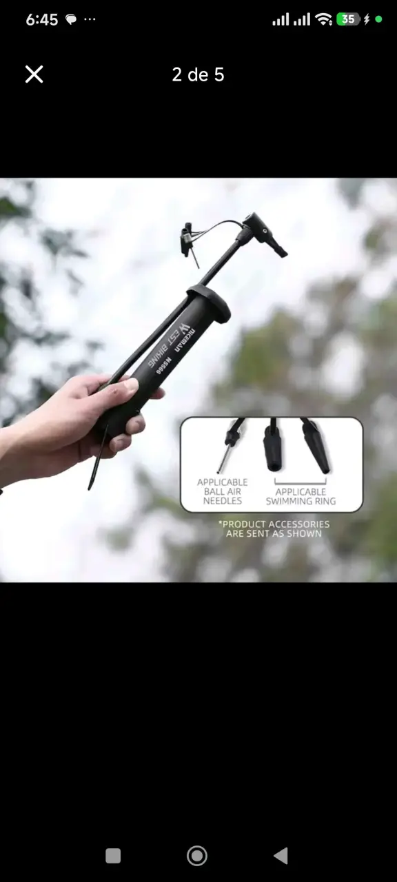 Bomba de Aire Manual West Biking N5566 para Bicicletas - 2
