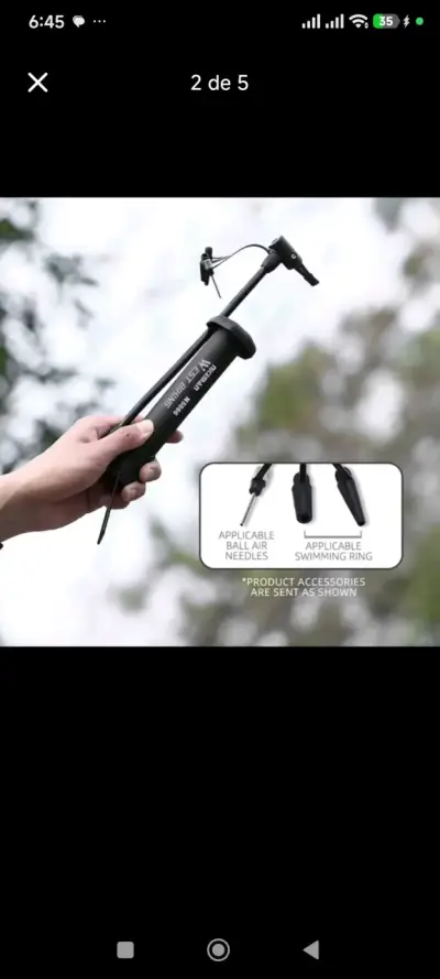 Bomba de Aire Manual West Biking N5566 para Bicicletas - miniatura 2