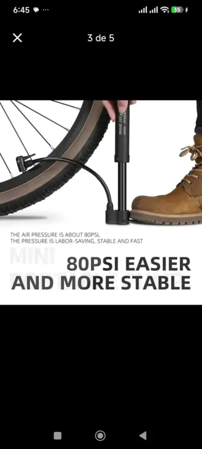 Bomba de Aire Manual West Biking N5566 para Bicicletas - miniatura 3