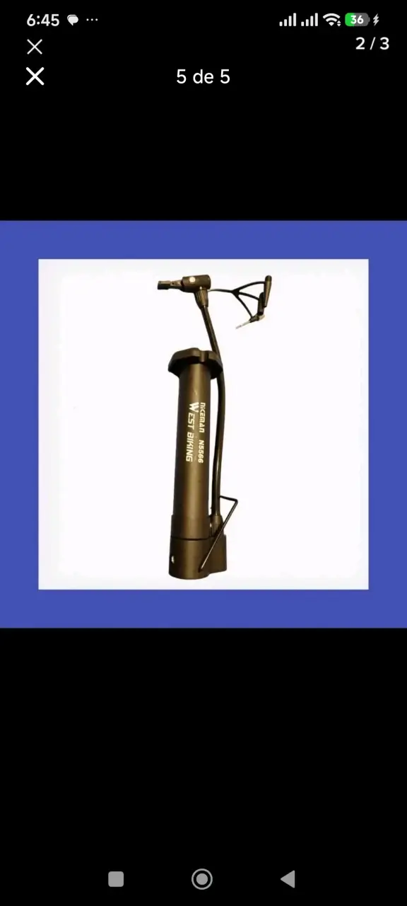 Bomba de Aire Manual West Biking N5566 para Bicicletas - 5