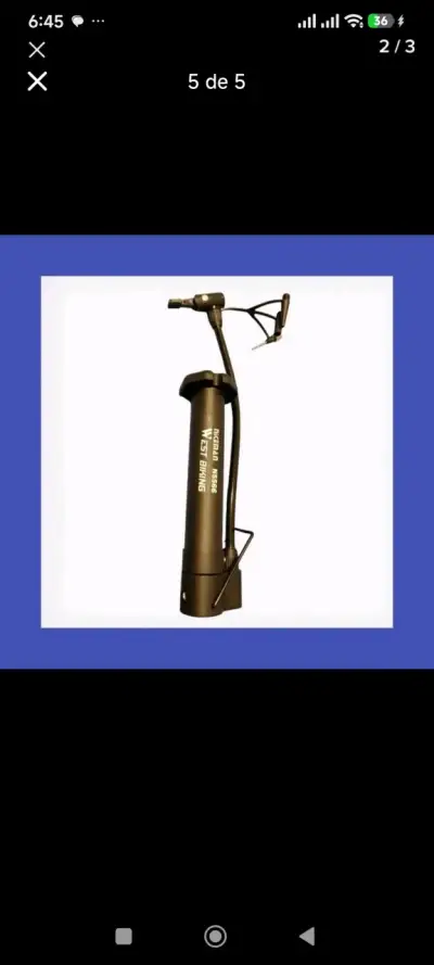Bomba de Aire Manual West Biking N5566 para Bicicletas - miniatura 5