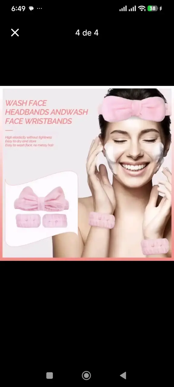 Set de Cuidado Facial Rosa con Accesorios - 4