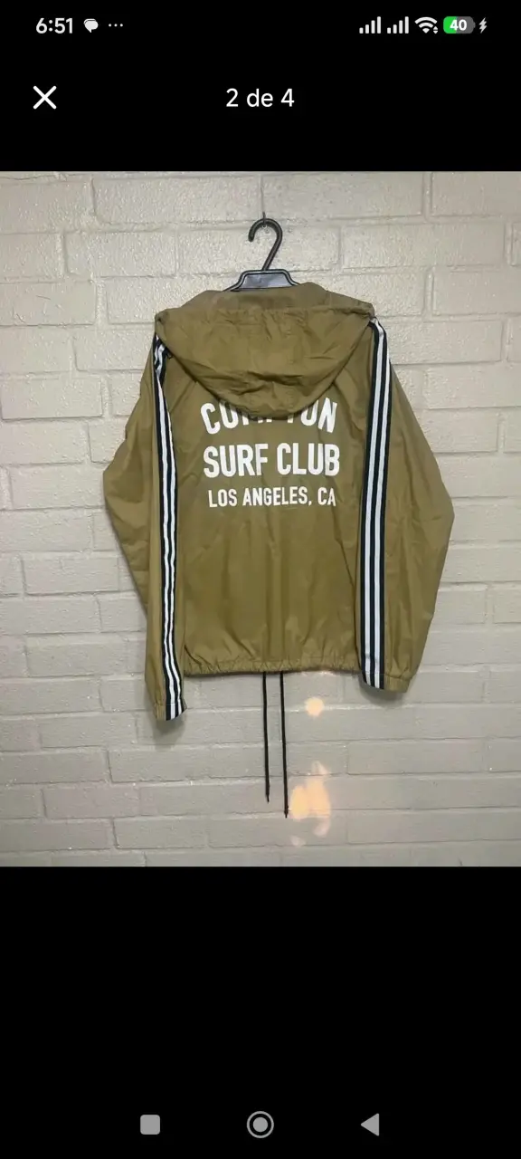 Chaqueta Matix Compton Surf Club color caqui - 2