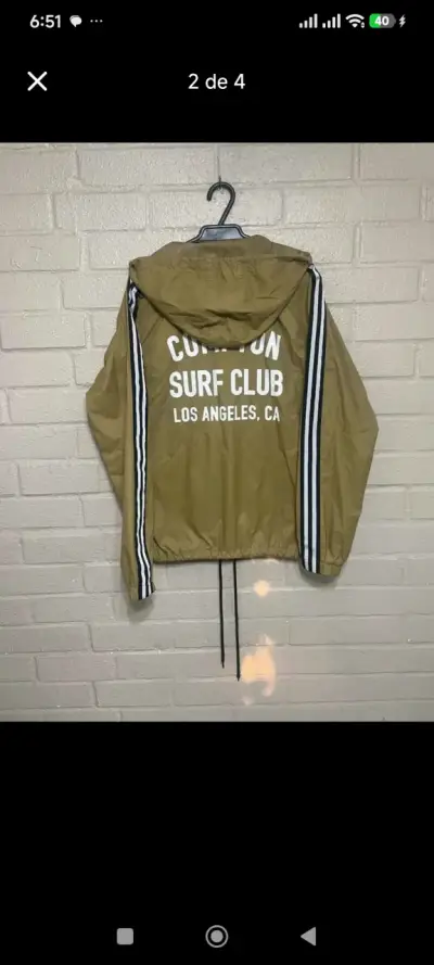 Chaqueta Matix Compton Surf Club color caqui - miniatura 2