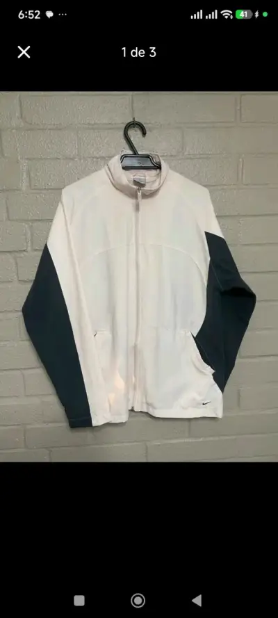 Chaqueta deportiva Nike bicolor para mujer - miniatura 1