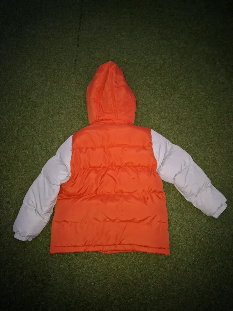 Chaqueta de invierno para niños color naranja-gris - 3