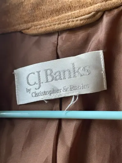 Chaqueta de gamuza marrón CJ Banks - miniatura 3
