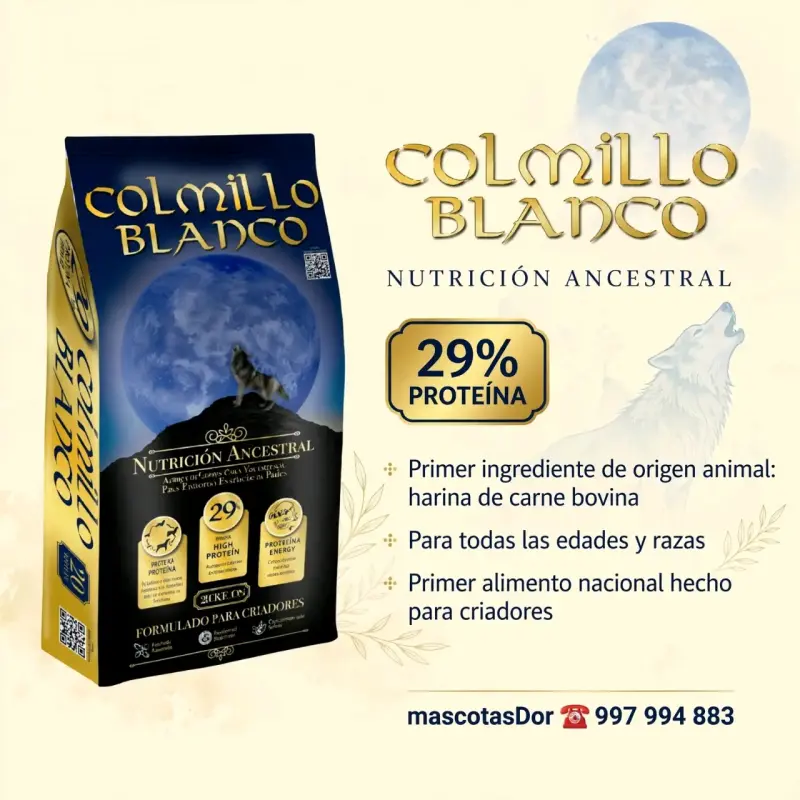 Alimento Colmillo Blanco Nutrición Ancestral 20kg - 1