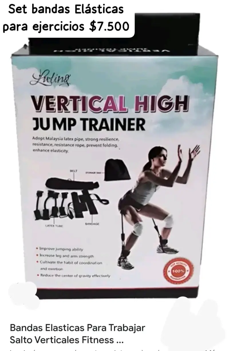 Set de bandas elásticas para ejercicios de salto