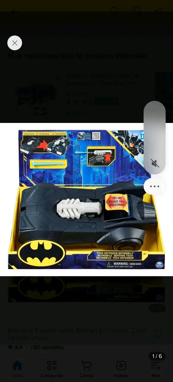 Batimóvil Transformable Batman DC Comics - 1