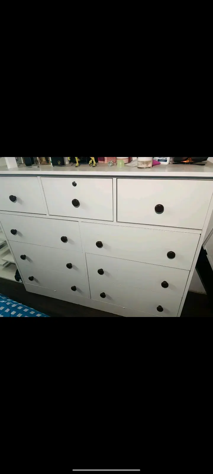 Cómoda de Madera Blanca con Cajones - 1