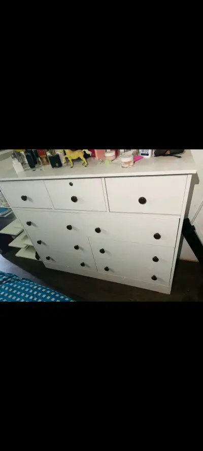 Cómoda de Madera Blanca con Cajones - miniatura 2