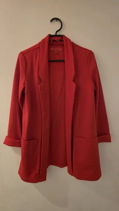 Blazer rojo de mujer Amisu elegante - miniatura 1