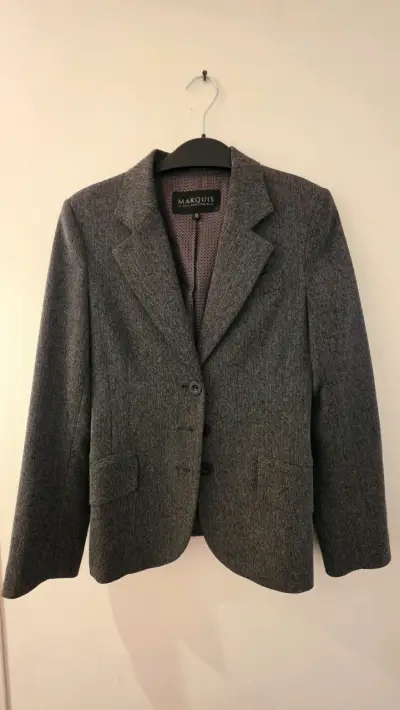 Blazer gris de lana para mujer Marquis - miniatura 1