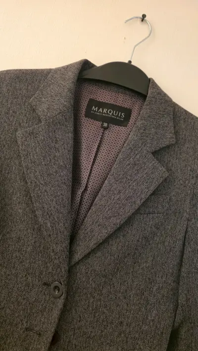 Blazer gris de lana para mujer Marquis - miniatura 4