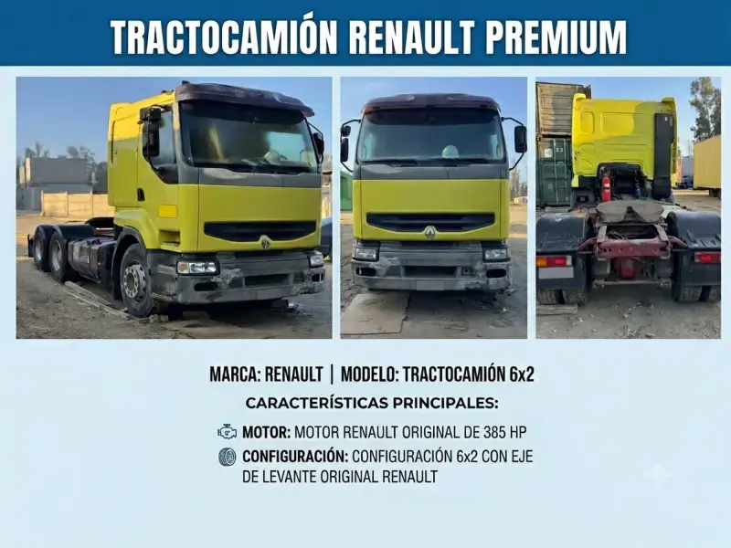 Tractocamión Renault Premium 6x2 usado - 1