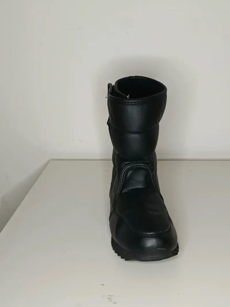 Botas de nieve negras con cierre de velcro - 2