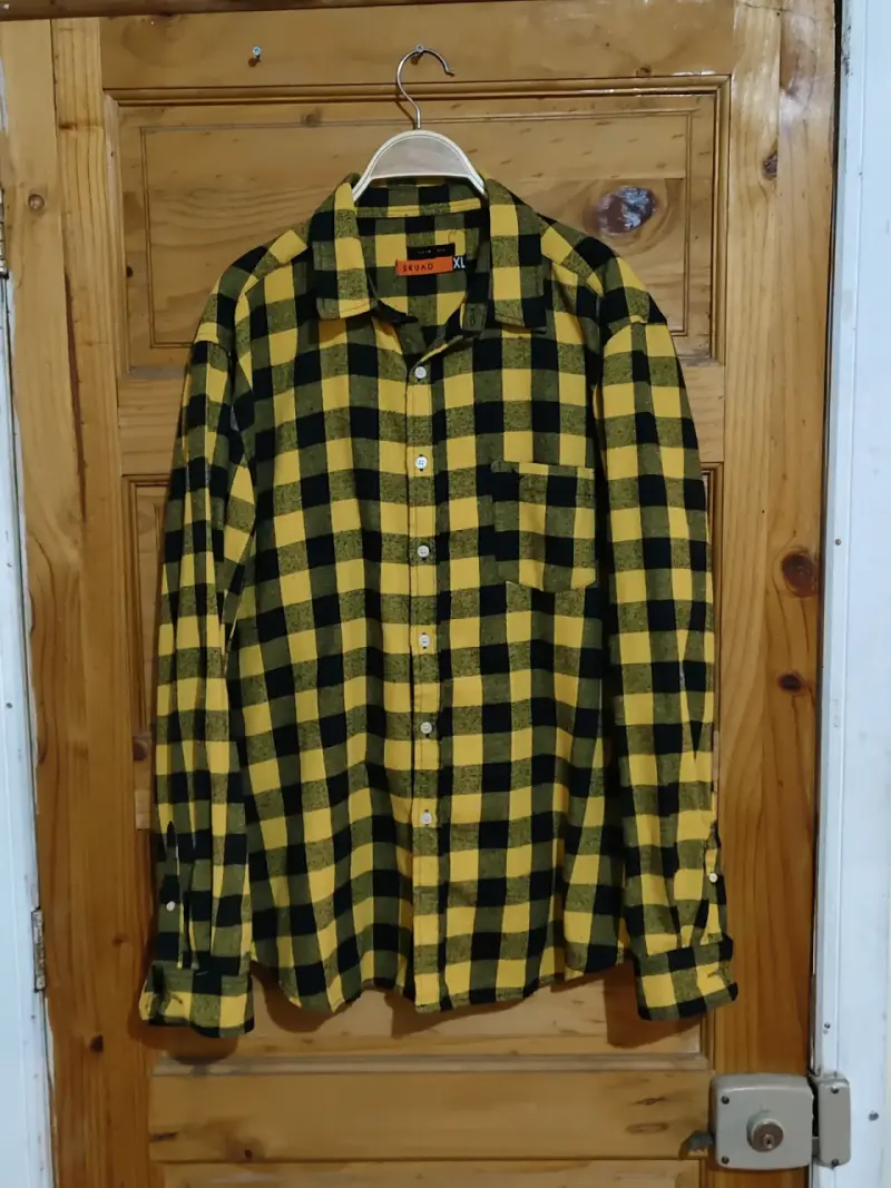 Camisa a cuadros amarilla y negra Skuad XL - 2