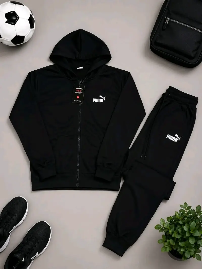 Conjunto deportivo gris con capucha Puma - 4