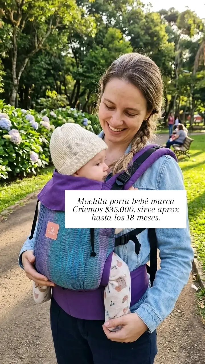 Mochila porta bebé Criemos hasta 18 meses - 1