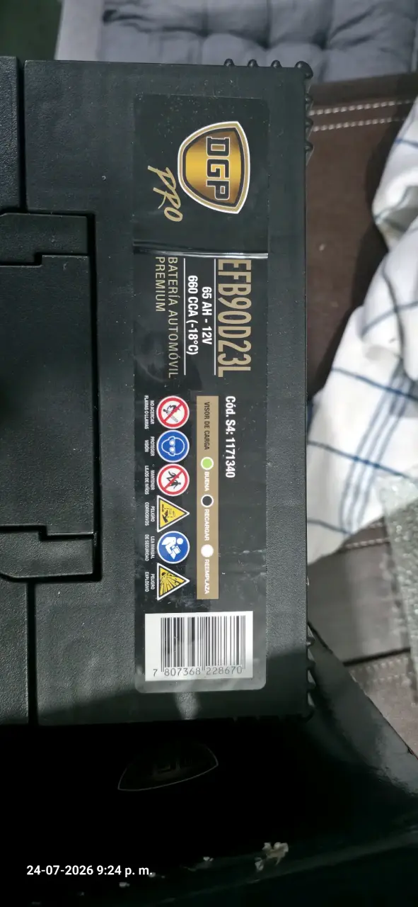 Batería automotriz 12 volt. - 3