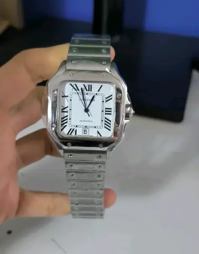 Reloj Cartier Santos automático - miniatura 1
