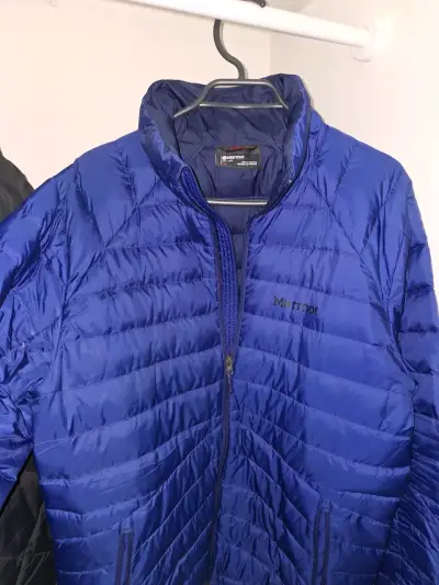 Chaqueta acolchada azul Marmot para hombre - miniatura 1
