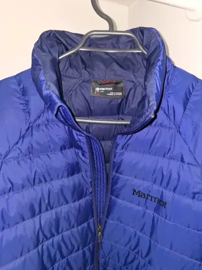 Chaqueta acolchada azul Marmot para hombre - miniatura 2