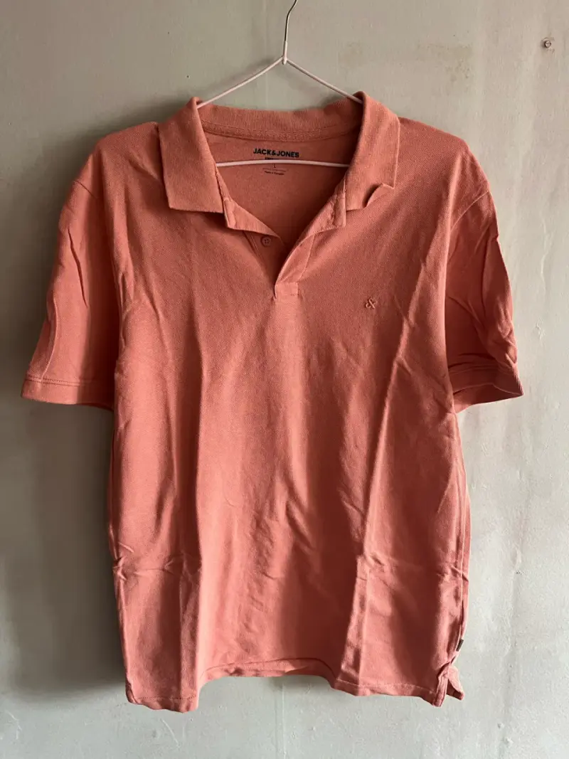 Polera Polo Jack & Jones Essentials Color Salmón - 1