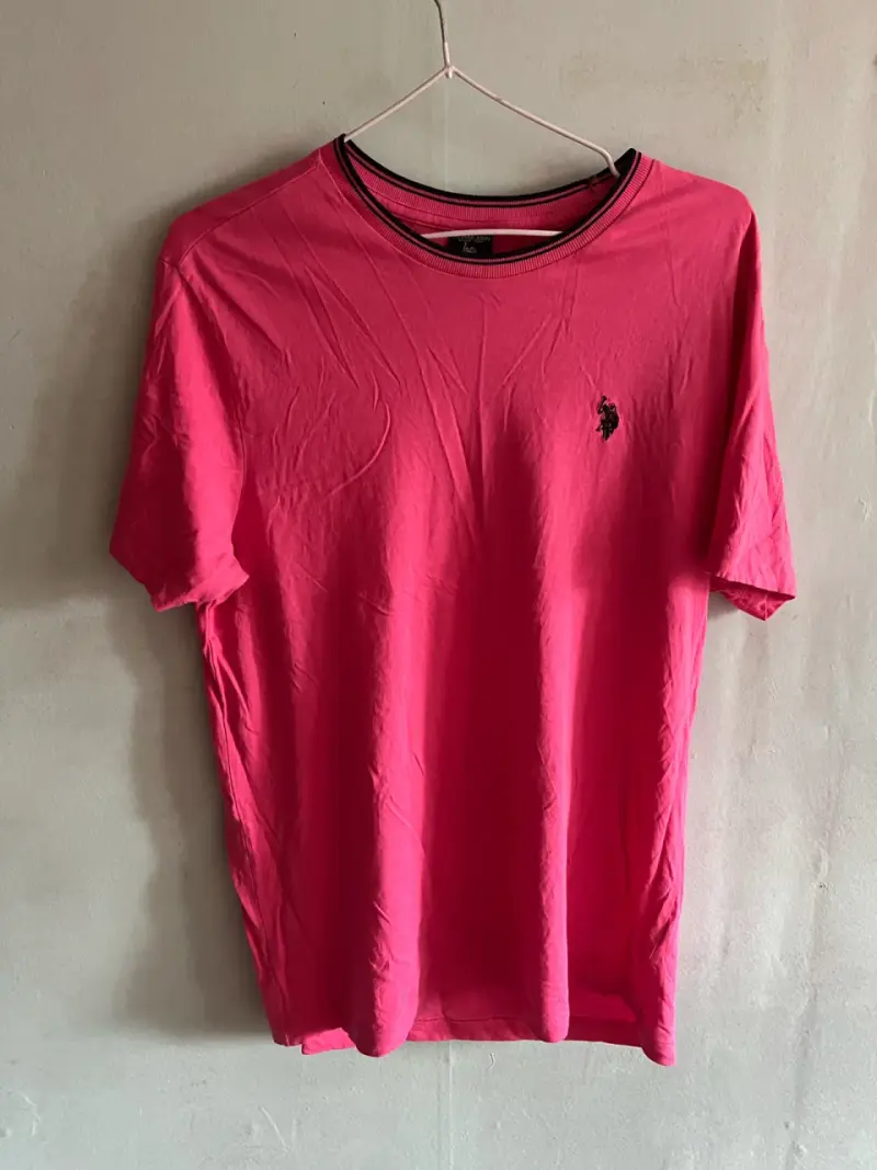 Polera rosa U.S. Polo Assn para hombre - 1