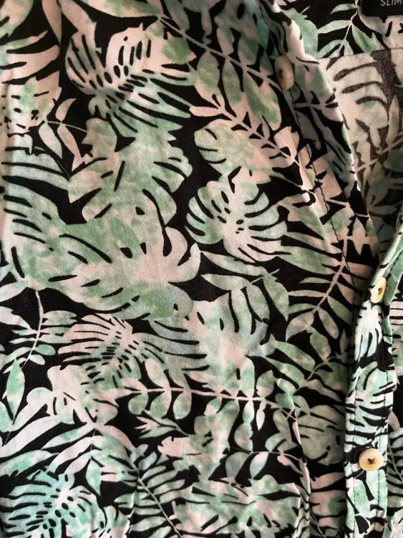 Camisa estampada tropical Basement slim fit - 2