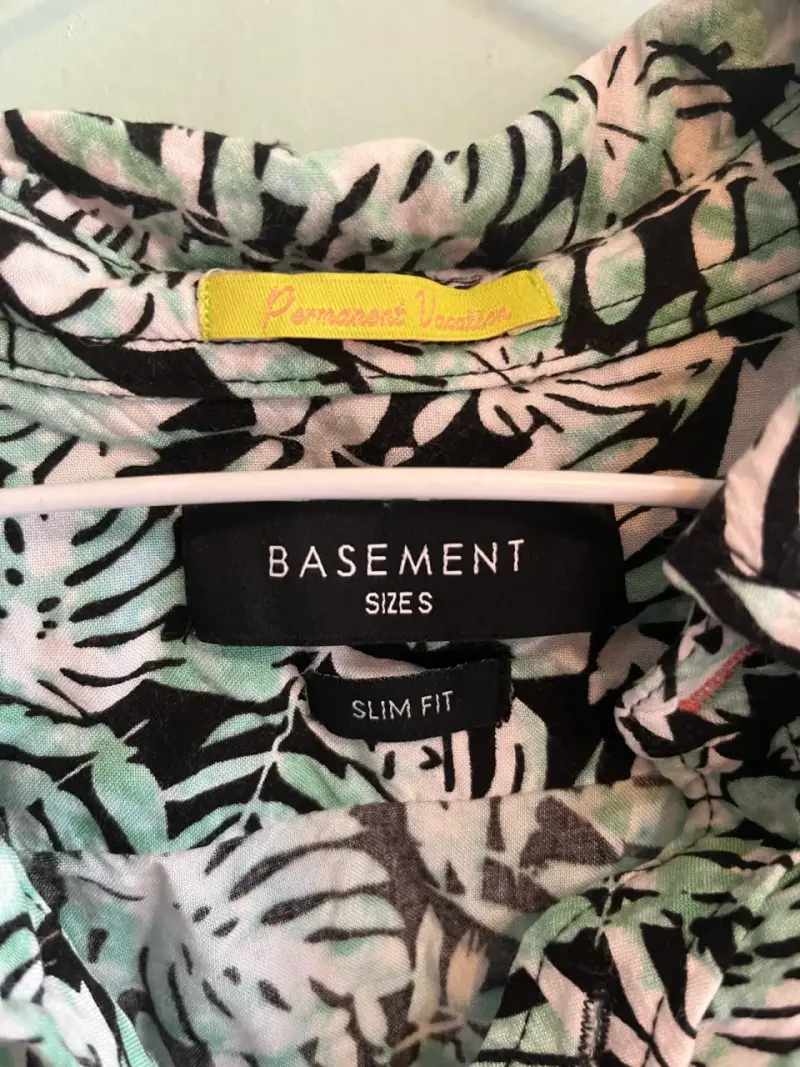 Camisa estampada tropical Basement slim fit - 3