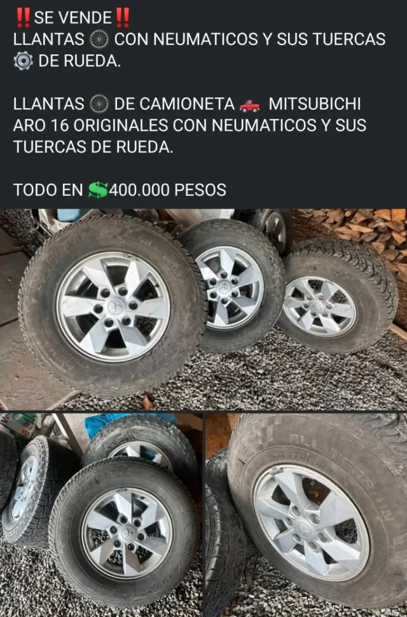 Llantas y neumáticos aro 16 originales