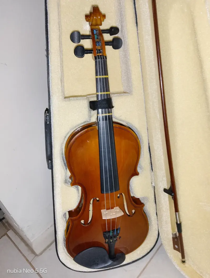 Violín acústico con estuche y arco - 2