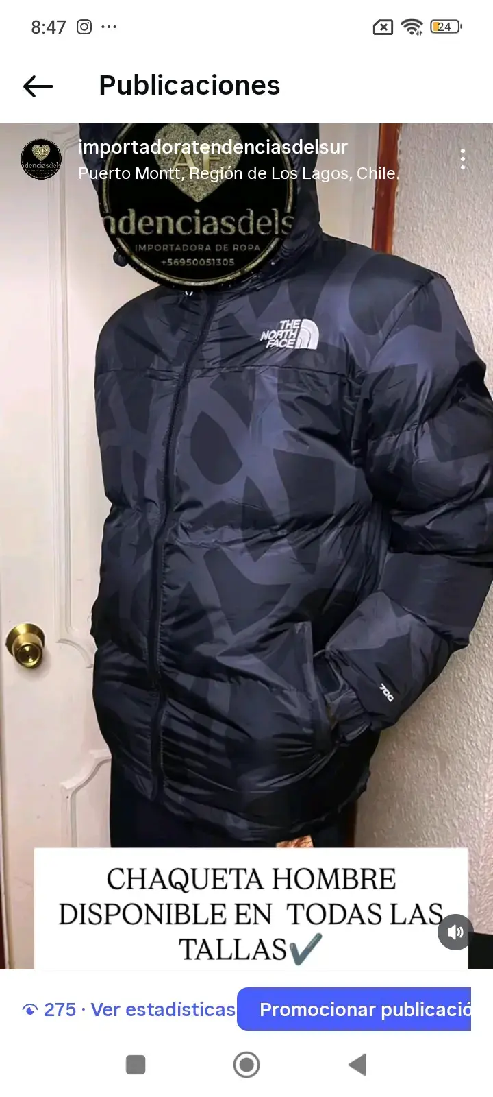 Chaqueta The North Face para hombre en negro