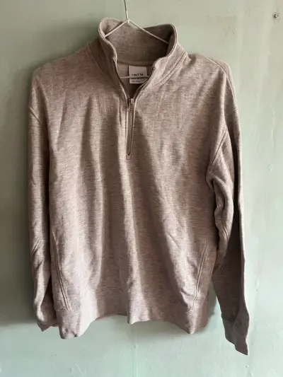 Polerón gris con cierre Zara para hombre - miniatura 1