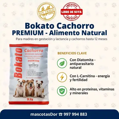 Alimento Natural Premium para Cachorros Bokato - miniatura 1