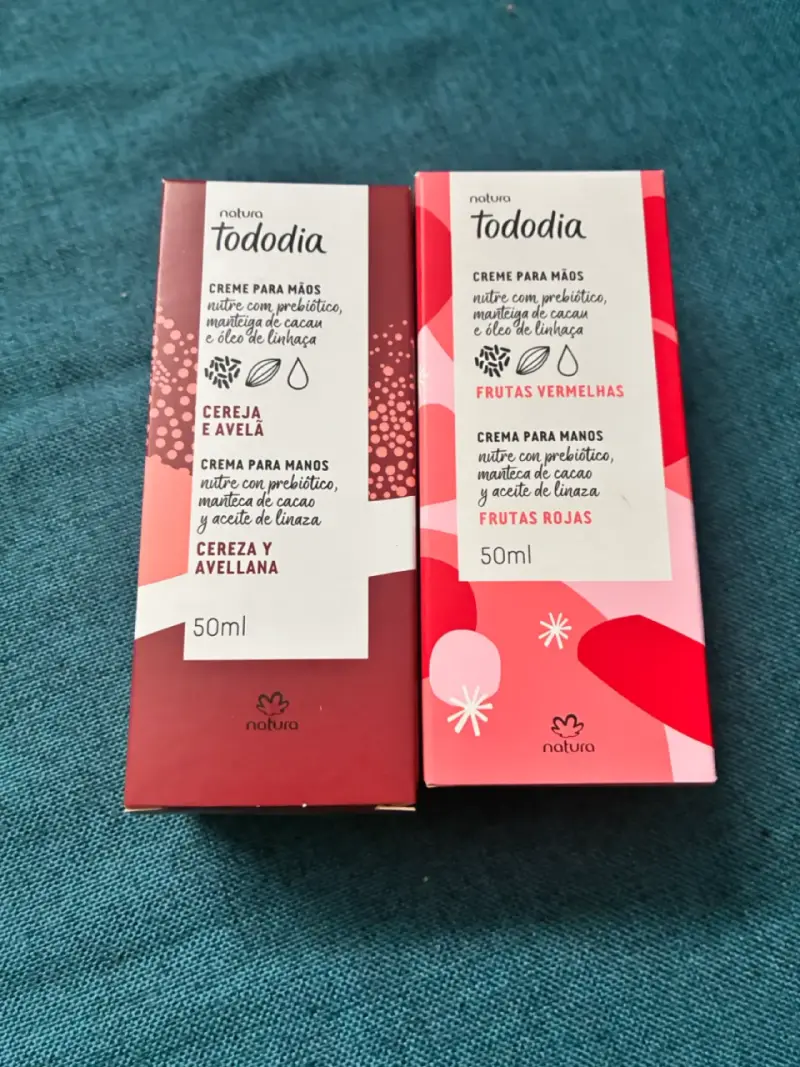 Crema de manos Natura Tododia Cereza y Frutas Rojas
